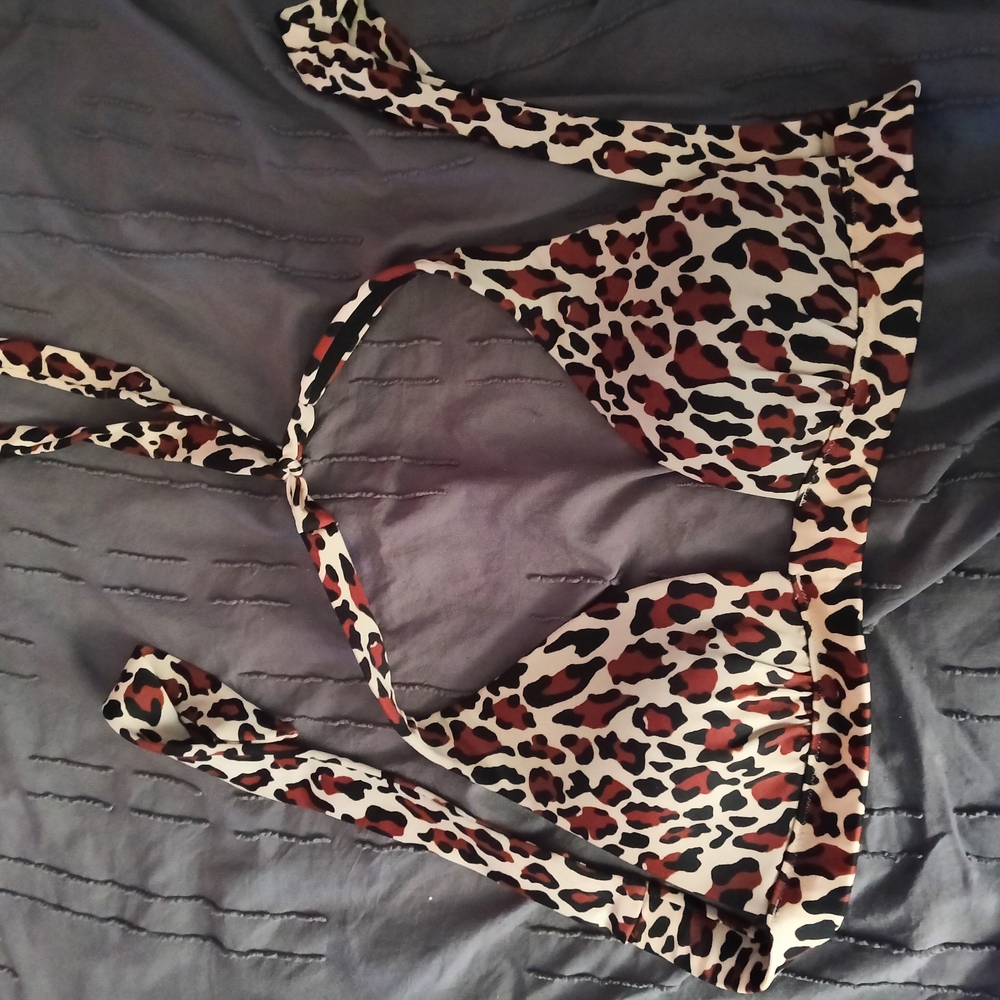 Victoria's Secret Brown and Black Leopard Print Bra